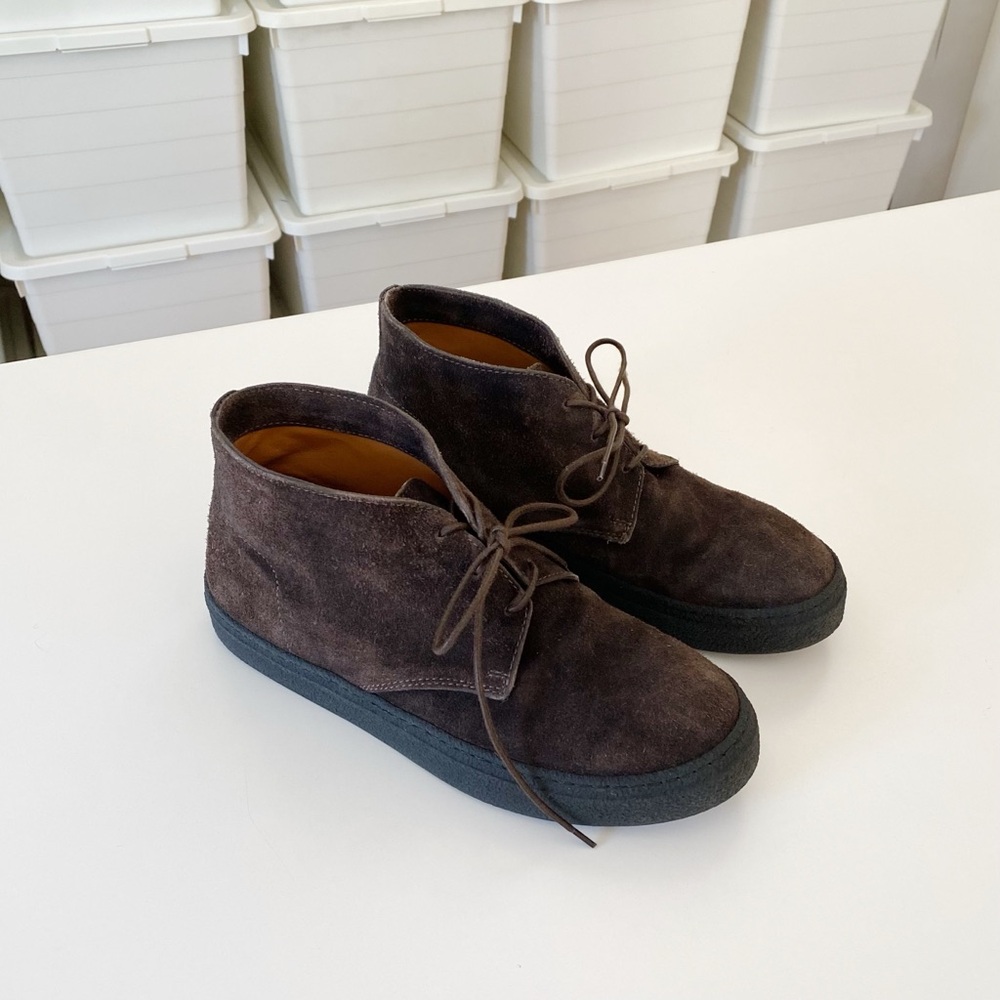 Velasca Milano Brisàcch Suede Leather Ankle Boots in Dark Brown Size 40.5